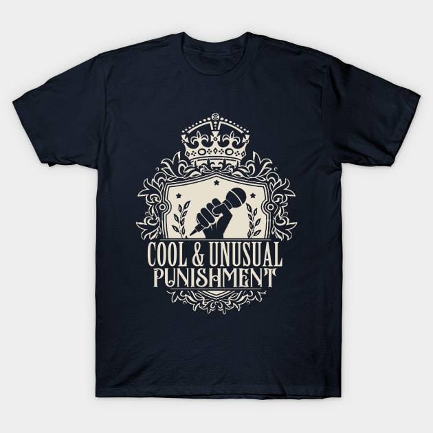 Cool & Unusual Punishment Heraldry - Light on Dark T-Shirt by onloanfromgod